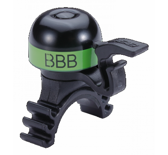 Дзвінок BBB BBB-16 "MiniFit" чорно-зелений Дзвінок BBB BBB-16 "MiniFit" чорно-зелений
