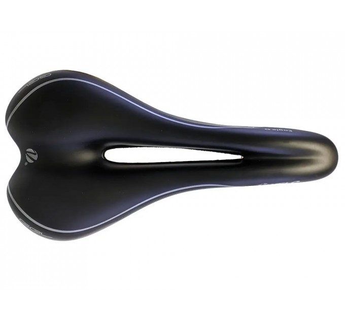Седло Velo MTB Eagle O (VL-1475A), 264х139мм, 357грамм, Gel, с отверстием, черное