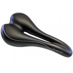 Седло Velo MTB Eagle O (VL-1475A), 264х139мм, 357грамм, Gel, с отверстием, черное