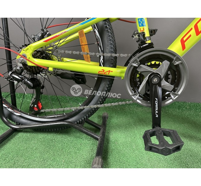 Велосипед AL 24" Formula BLACKWOOD 1.0 DD FR 2025 зелено-червоний