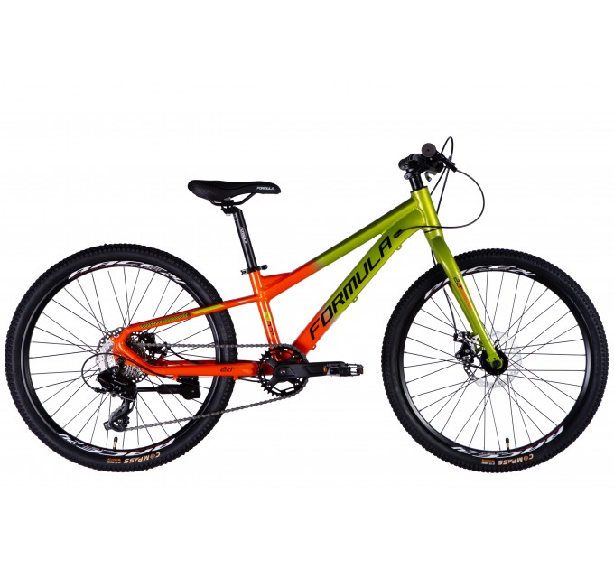 Велосипед AL 24" Formula F-1 DD CS 2025 зелено-помаранчевий