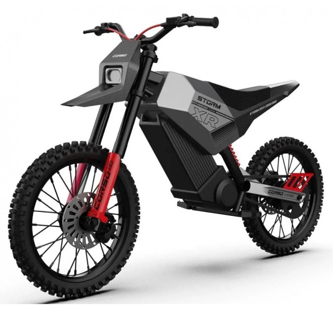 Велосипед ST 19"/17" Corso STORM E-2500 Neo 60V 27Ah 2500W 2026 чорно-червоний