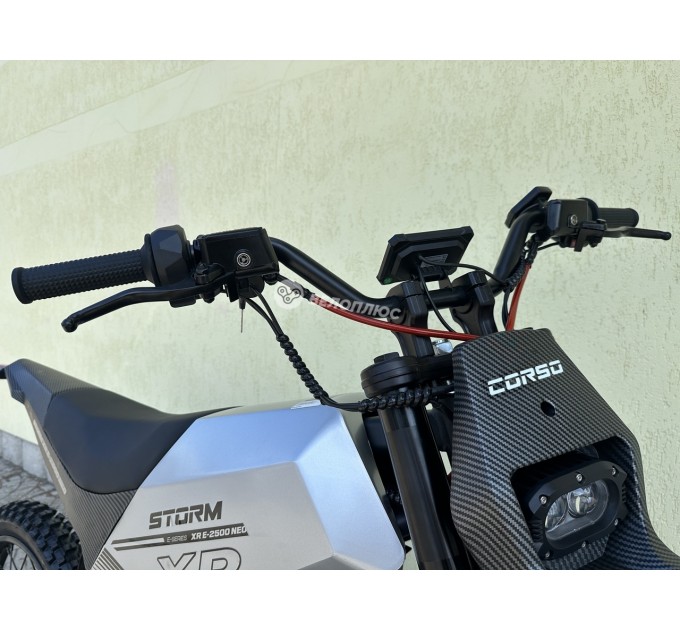 Велосипед ST 19"/17" Corso STORM E-2500 Neo 60V 27Ah 2500W 2026 чорно-червоний