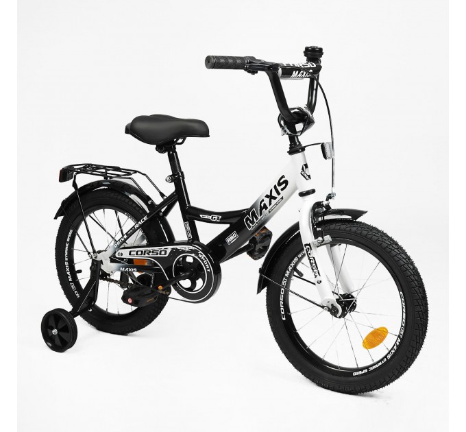 Велосипед ST 16" Corso MAXIS 2026 чорно-білий