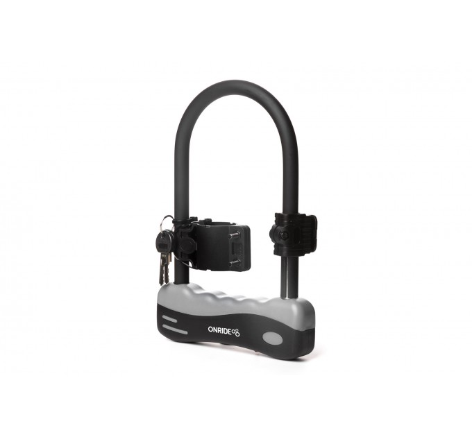 Замок скоба U-lock ONRIDE Сlamp 10 з кріпленням 12х165х245 мм під ключ чорний