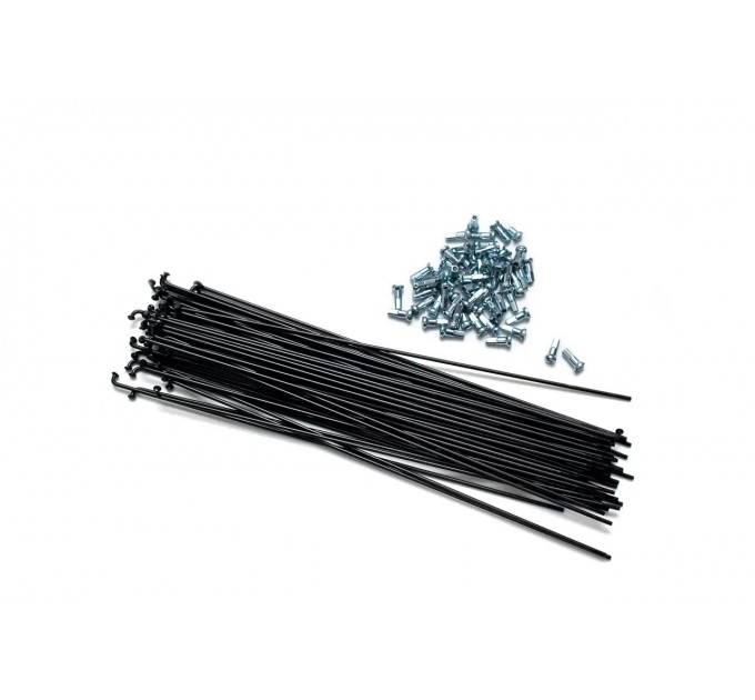 Спица X17 нержавейка, черная, 273мм, с латун. Ниппелем