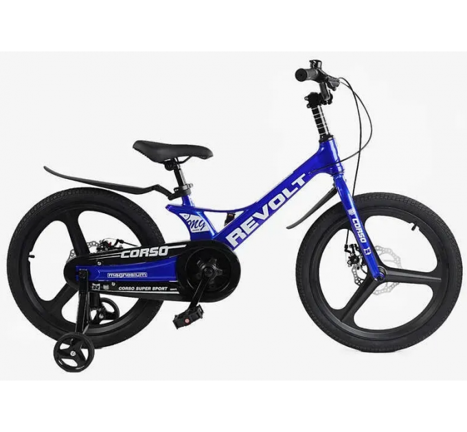 Велосипед MG 20" Corso REVOLT 2024 синій з білим Велосипед MG 20" Corso REVOLT 2024 синій з білим