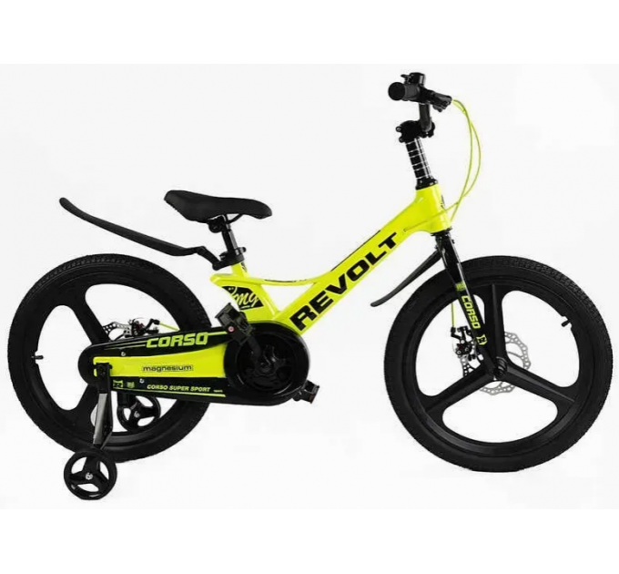 Велосипед MG 20" Corso REVOLT 2024 жовтий з чорним Велосипед MG 20" Corso REVOLT 2024 жовтий з чорним