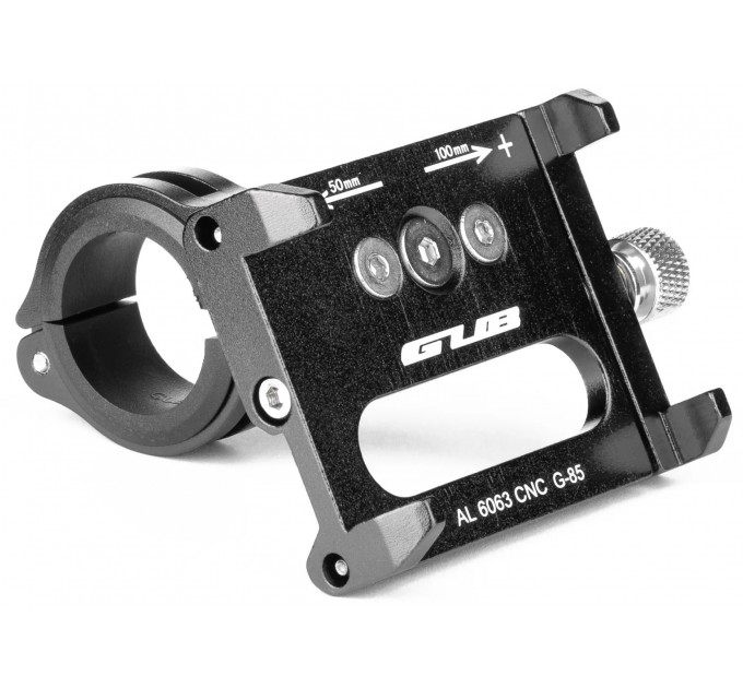 Тримач гаджета GUB G-85 на кермо велосипеда/винос, чорний