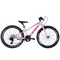 Велосипед AL 24" Leon JUNIOR Vbr CS 2025 розовый с малиновым