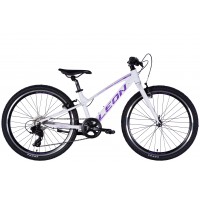 Велосипед AL 24" Leon JUNIOR Vbr CS 2025 белый с сиреневым