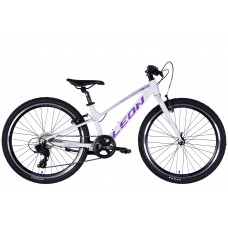 Велосипед AL 24" Leon JUNIOR Vbr CS 2025 белый с сиреневым