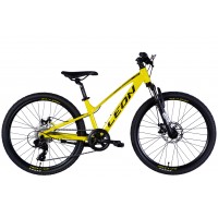 Велосипед AL 24" Leon JUNIOR DD CS 2025 жёлтый с чёрным