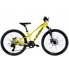 Велосипед AL 24" Leon JUNIOR DD CS 2025 жовтий з чорним
