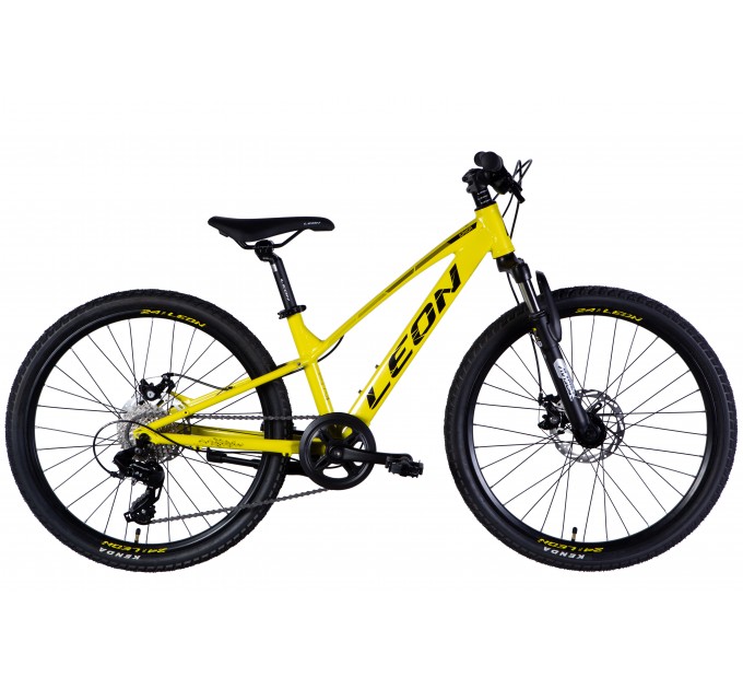 Велосипед AL 24" Leon JUNIOR DD CS 2025 желтый с черным