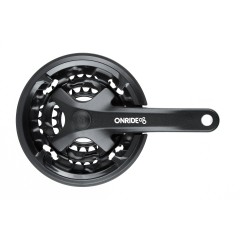Шатуни ONRIDE Trio 850P 22-32-42Т (8 шв.), 170 мм, під квадрат, чорний