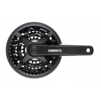 Шатуны ONRIDE Trio 830P 22-32-42Т (8/7/6 ск.), 175 мм, под квадрат, черный