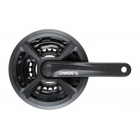 Шатуны ONRIDE Trio 820P 22-32-42Т (8/7/6 ск.), 170 мм, под квадрат, черный