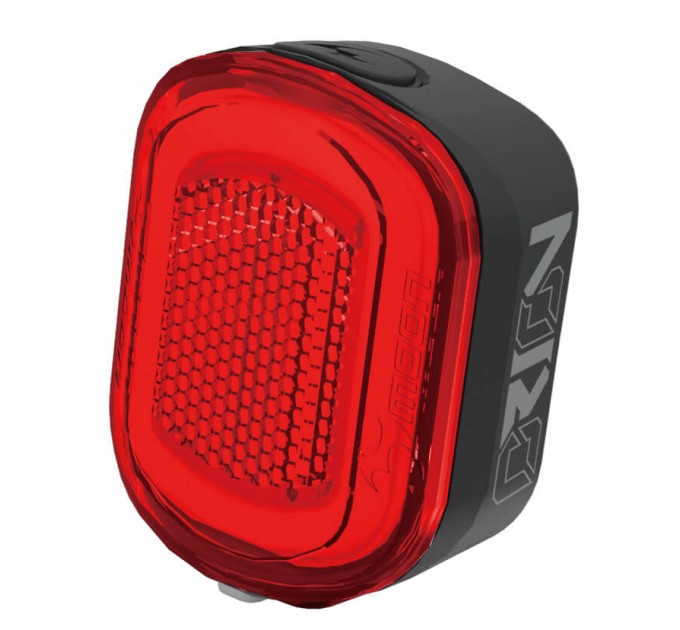 Мигалка задня Moon Orion 50 люмен, вбудований аккум, USB TYPE-C кабель, чорна