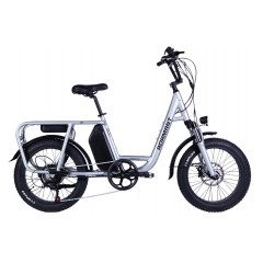 Велосипед AL 20" Dorozhnik eADAMANT HDD 48V 17.5Аh 750W 2025 срiблястий