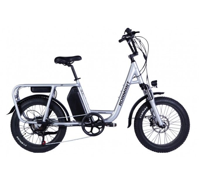 Велосипед AL 20" Dorozhnik eADAMANT HDD 48V 17.5Аh 750W 2025 срiблястий