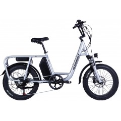 Велосипед AL 20" Dorozhnik eADAMANT HDD 48V 17.5Аh 750W 2025 срiблястий