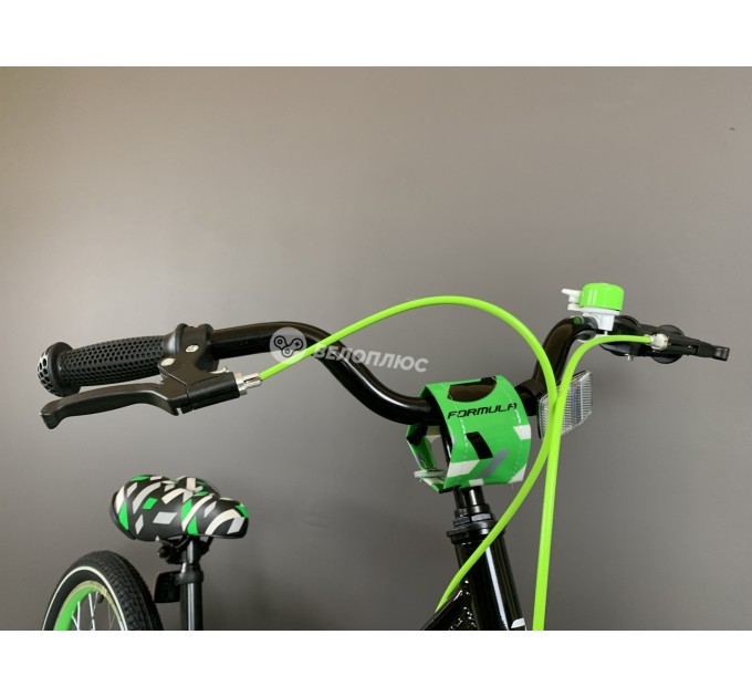 Велосипед AL 20" Formula Kid SLIM BH 2026 чорний з зеленим