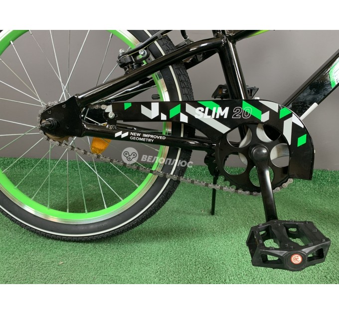 Велосипед AL 20" Formula Kid SLIM BH 2026 чорний з зеленим