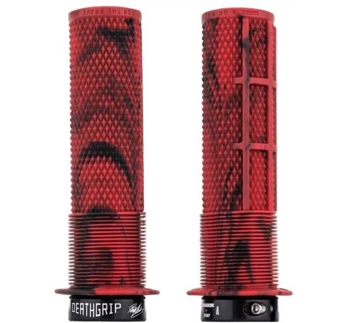 Гріпси DMR Brendog DeathGrip Thick (A20) Flangeless, Marble Red Гріпси DMR Brendog DeathGrip Thick (A20) Flangeless, Marble Red