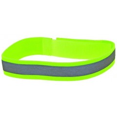 Світловідбиваюча смужка M-Wave (120903) тканинна, з липучкою салатна