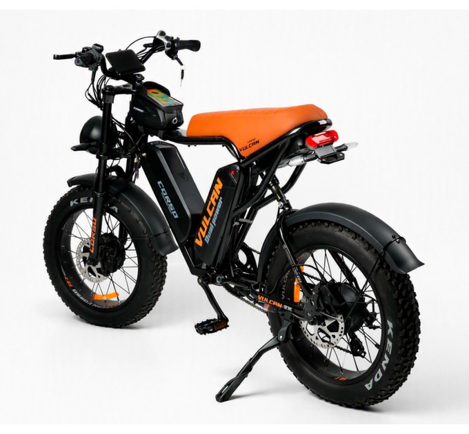 Велосипед ST 20" Corso Vulcan 2х48V 18AH 2х1000W 2026 чорно-коричневий
