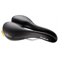 Седло Velo MTB Pump OM (VL-3147), 273х179мм, с отверстием, черное