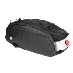 Сумка на багажник Sahoo 142003 з блимавкою, чорна