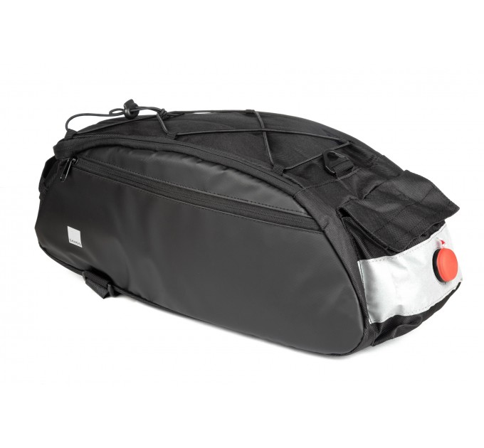 Сумка на багажник Sahoo 142003 з блимавкою, чорна