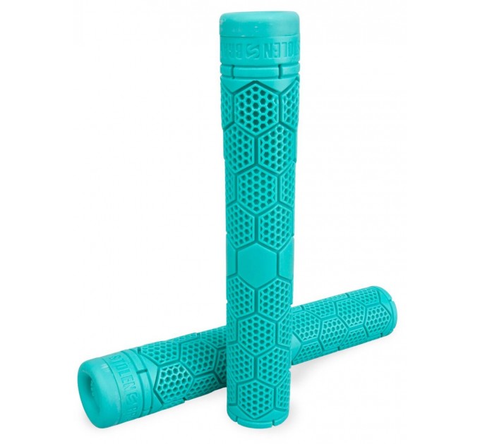 Гріпси Stolen HIVE, 165мм, без фланців, з барендами VORTEX, блакитні