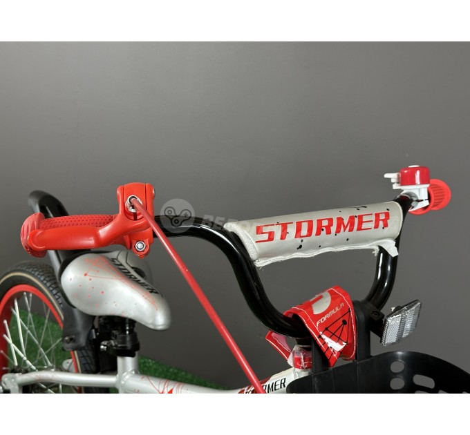Велосипед AL 18" Formula STORMER 2021 серебристо-красный