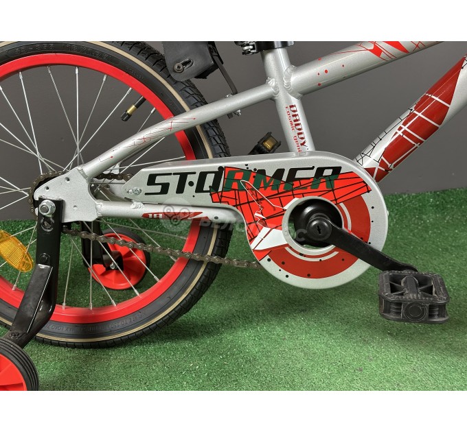 Велосипед AL 18" Formula STORMER 2021 серебристо-красный