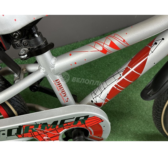 Велосипед AL 18" Formula STORMER 2021 серебристо-красный