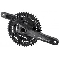 Шатун PROWHEEL BURNER-401-TT-N алюм. L170мм 22-32-44Т с интегр.осью, черный