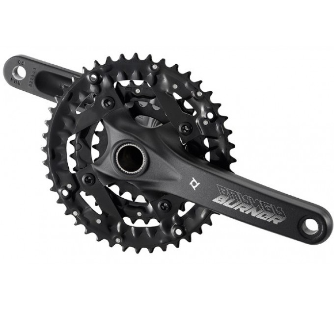 Шатун PROWHEEL BURNER-401-TT-N алюм. L170мм 22-32-44Т з інтегр.віссю,чорний