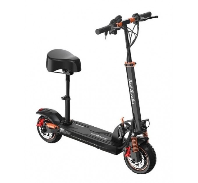 Скутер 10" Best Scooter MS-30819 з сидінням 48V 15Ah 800W 2026 чорно-помаранчевий Скутер 10" Best Scooter MS-30819 з сидінням 48V 15Ah 800W 2026 чорно-помаранчевий