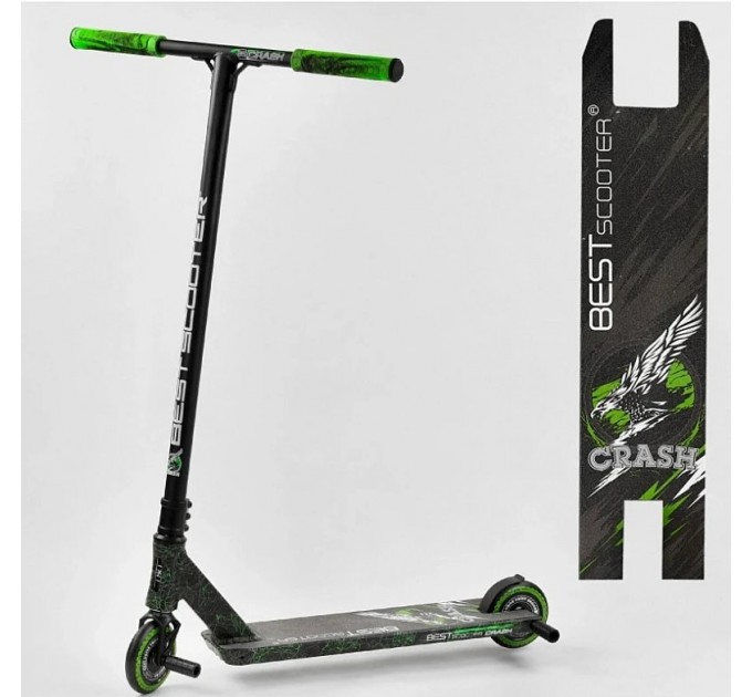 Біговел трюковий Best Scooter CRASH 41747 чорно-зелений