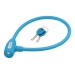 Замок трос KLS Jolly під ключ 12x650 мм блакитний