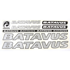 Наклейка Batavus на раму велосипеда, серый