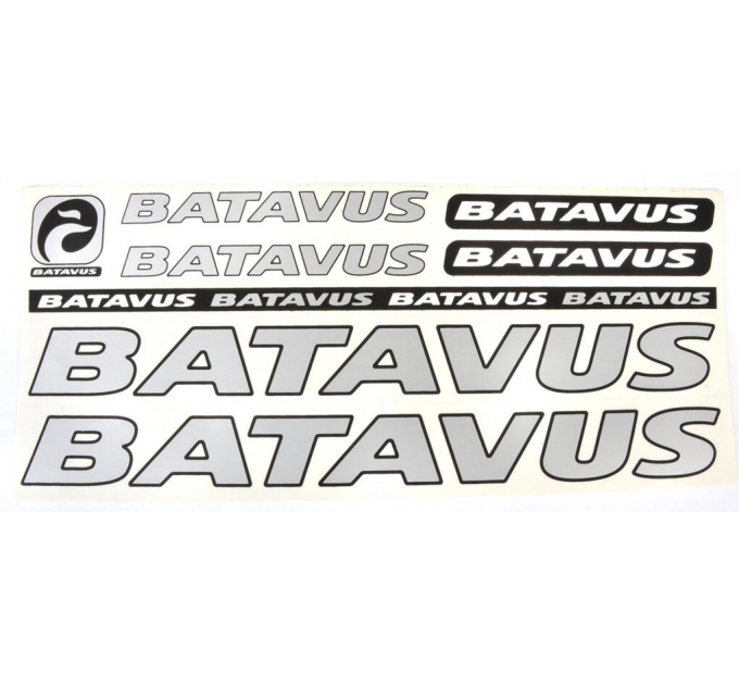 Наклейка Batavus на раму велосипеда, сірий