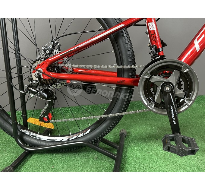 Велосипед AL 26" Formula BLACKWOOD DD FR 2025 червоно-сріблястий
