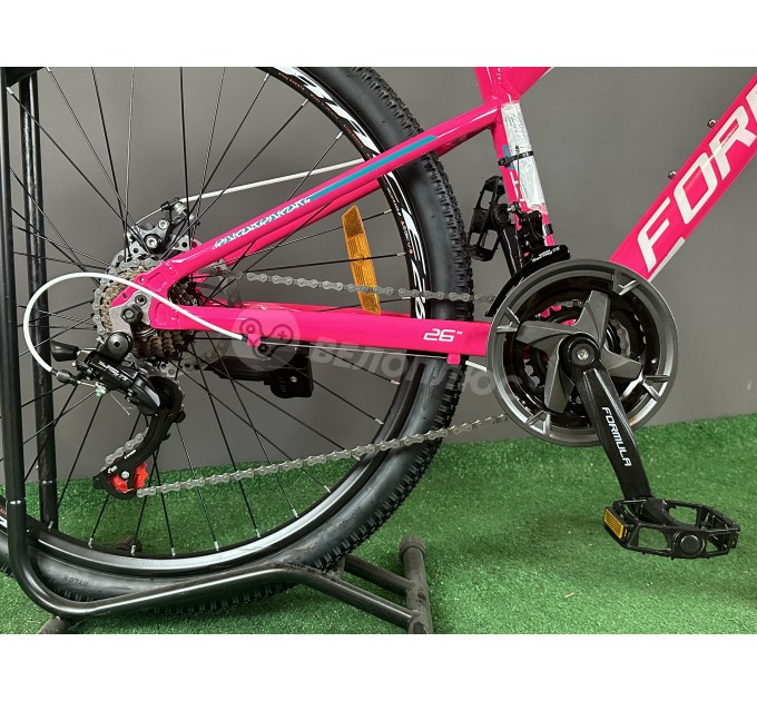Велосипед AL 26" Formula MOTION DD FR 2025 розово-белый