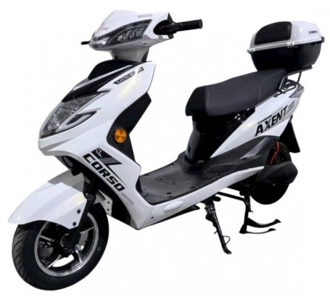 Велосипед 10" Corso Axent 72V 30Ah 1500W 2026 білий Велосипед 10" Corso Axent 72V 30Ah 1500W 2026 білий