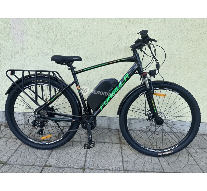 Велосипед AL 29" Formula eCURSOR MAN DD CS  48V 17.5Ah 500W 2026 чорно-зелений