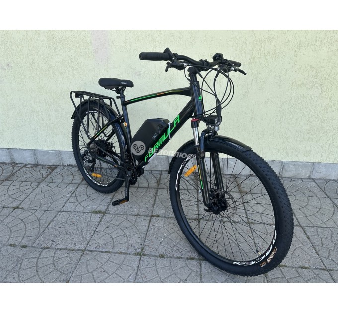 Велосипед AL 29" Formula eCURSOR MAN DD CS  48V 17.5Ah 500W 2026 чорно-зелений